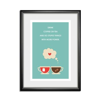 Cups In Love Rahmenbild - 50x60cm