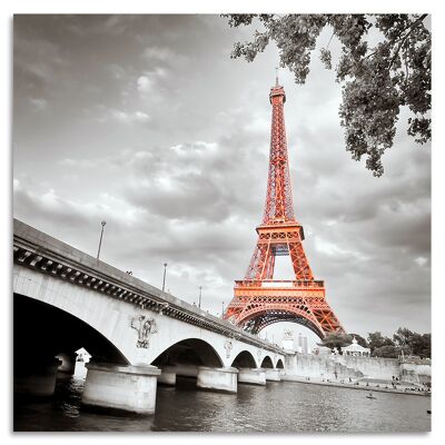 "Tour Eiffel Color" Acrylglasbild - 50x50cm