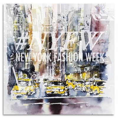 "Fashion Week New York" Acrylglasbild - 100x100cm