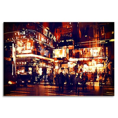 "Midnight Shopping II" Acrylglasbild - 180x120cm