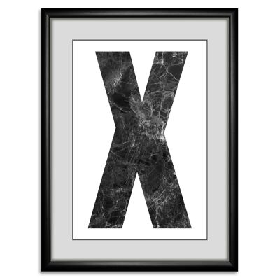 'X'' Rahmenbild - 30x40cm