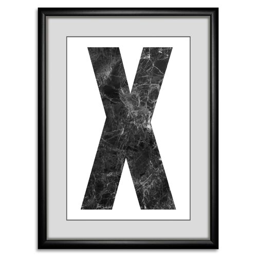 'X'' Rahmenbild - 40x50cm
