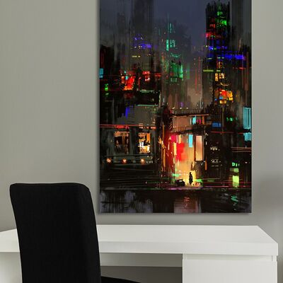 "Neon Lights" Leinwandbild - 60x90 cm