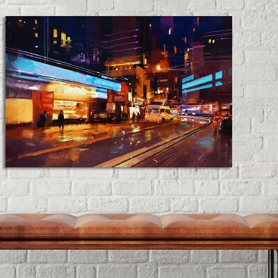 "Street Life" Leinwandbild - 120x80 cm