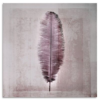 "Sensual Feather" Acrylglasbild - 100x100cm