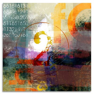 "Numbers" Acrylglasbild - 100x100cm