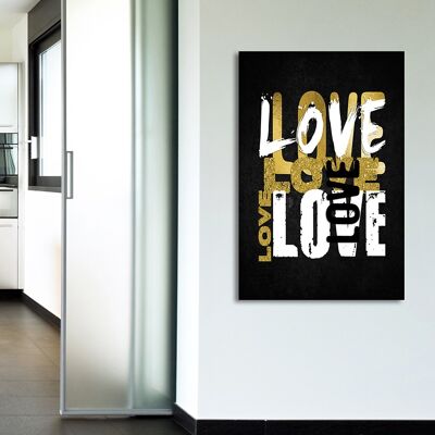 "Love Threesome" Leinwandbild - 80x120 cm