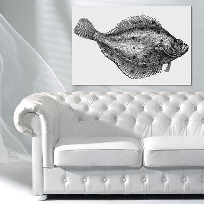 "Flounder" Leinwandbild - 120x80 cm