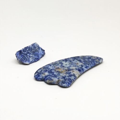 Blue Jasper 'Half Moon' Gua Sha Massage | Anti-Stress