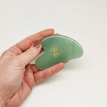 Massage Gua-Sha Cœur Aventurine Verte | Anti-inflammatoire 2