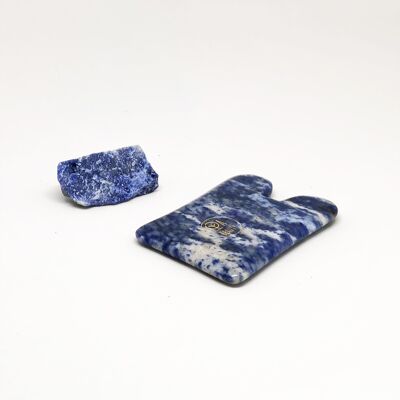 Masaje Gua Sha Blue Jasper Peine | Anti estrés