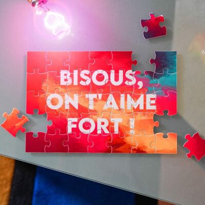Puzzle - BISOUS, ON T'AIME FORT !