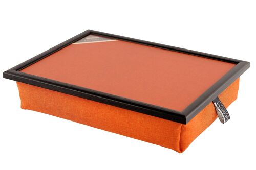 Andrews Living Lap Tray with Plain Orange Cushions