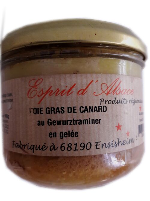 1 Bocal de FG canard Marque TO Esprit d'Alsace 180g