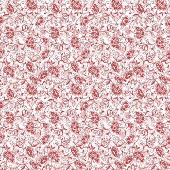 Nappe Liv in Bordeaux de Linclass® Airlaid 80 x 80 cm, 1 pièce - Floral 1