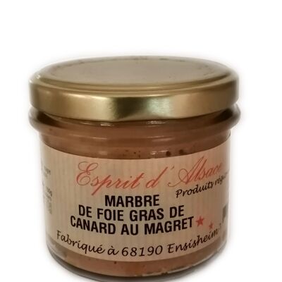 Marbled foie gras and duck breast