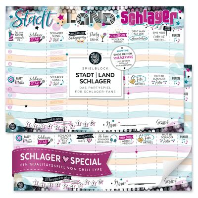 Stadt-Land-Schlager - pad DIN A4