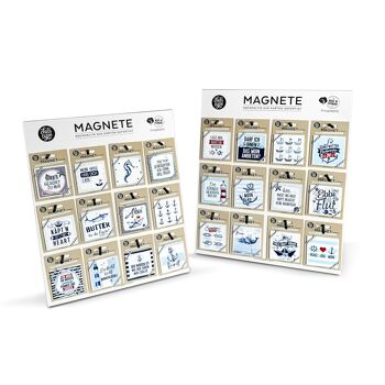 Magnet maritime - Moin & baleine avec bateau 3