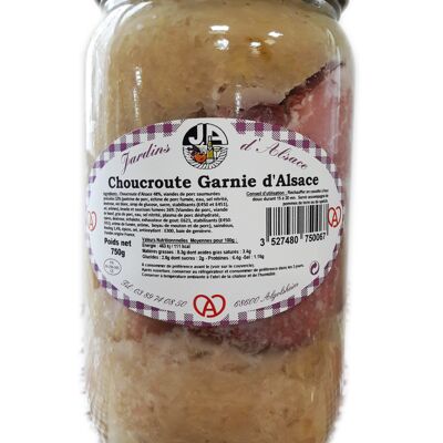 Sauerkraut garniert in 750g Glas