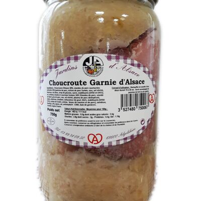 Sauerkraut garnished in 750g jar