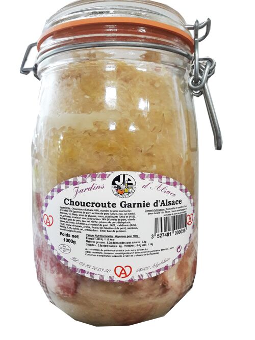 Choucroute garnie en bocal 1000g