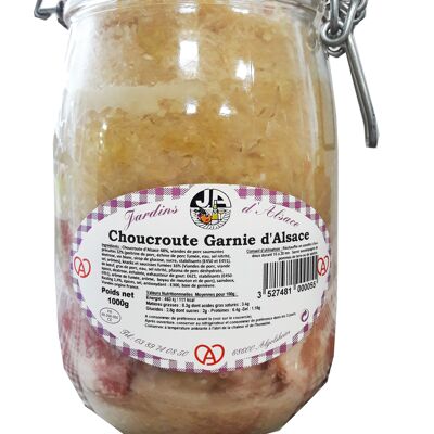 Sauerkraut garnished in 1000g jar