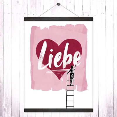 Poster + Posterleisten "Liebe"