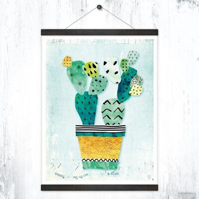 Poster + Posterleisten "Kaktus"