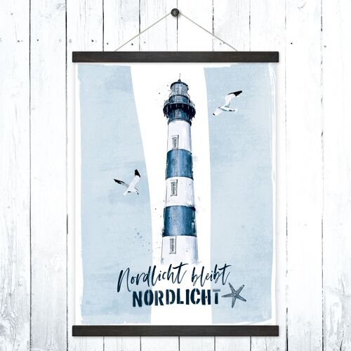 Maritimes Poster + Posterleisten "Nordlicht"