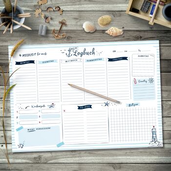 Agenda maritime DIN A3 "Mon journal de bord" 1