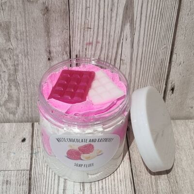 White Chocolate and Raspberry Soap Fluff