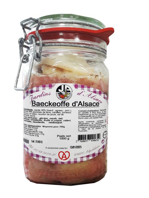 Baeckaoffe en bocal - 1kg