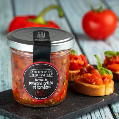 Gegrillter Paprika-Tomaten-Tartar