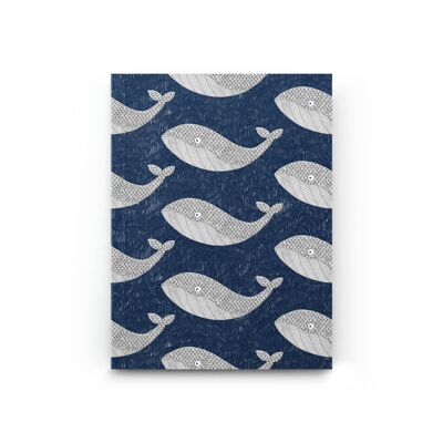 Quaderno tascabile balena blu