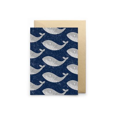 Carta delle balene blu