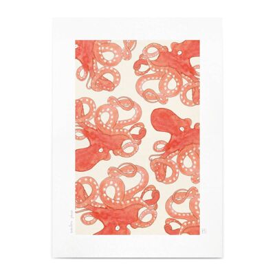 A4 octopus print