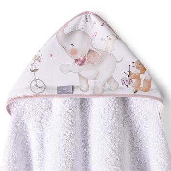 SERVIETTE DE BAIN - 1X1 MT. MOD. MUSIQUE ET AMIS - 3