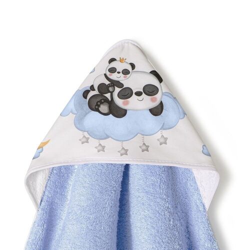 BATH TOWEL - 1X1 MT. MOD. PANDA NUBE -