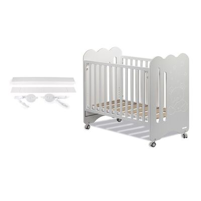 COT BED 60X120 - MOD. CURVE + CO SLEEPING KIT