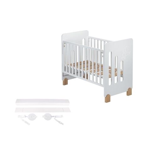 COT BED 60X120 - MOD. MOON NATURE + KIT CO-SLEEPING