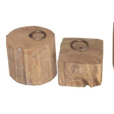 Türstopper aus Holz – Indien – Baumaterial – 3,5 kg