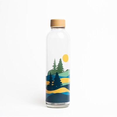 Glass drinking bottle - CARRY Bottle FOREST SUNSET 0,7l