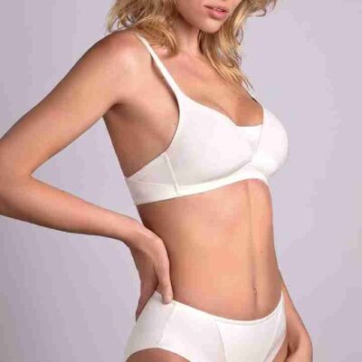 NON-WIRED BRA soft padded cup bra  ( COLOR: SILK)