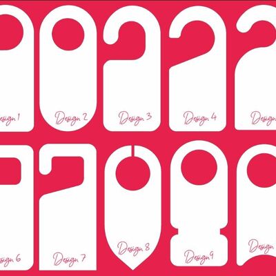 3mm Acrylic Door Hangers - Design 1