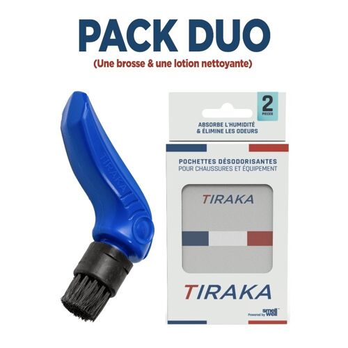 Pack Duo My TIRAKA (Brosse + Pochettes désodorisantes)