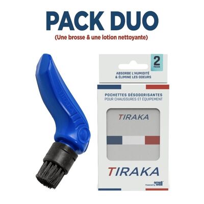 Pack Duo My TIRAKA (Brosse + Pochettes désodorisantes)