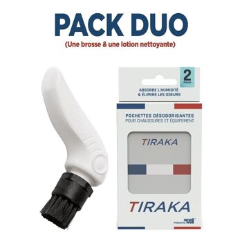 Pack Duo My TIRAKA (Brosse + Pochettes désodorisantes) 2