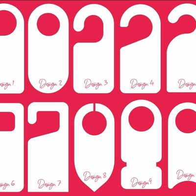3mm Acrylic Door Hangers - Design 7