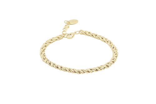 Viper Bracelet Gold - 17-20cm, Gold