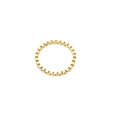 Quadratischer Ring Gold - M / 14, Gold